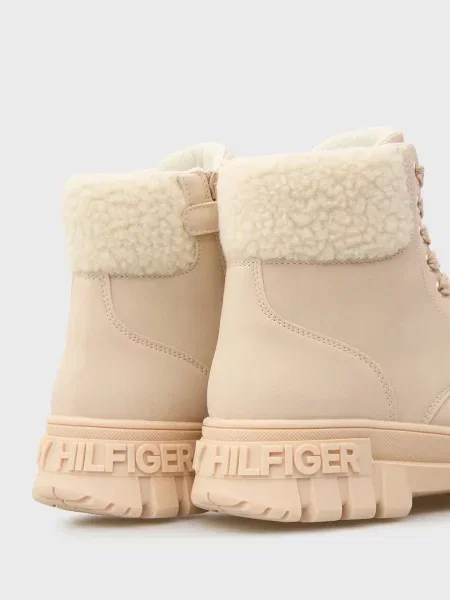 Шкіряні Дитячі Черевики Tommy Hilfiger Kids бежевий