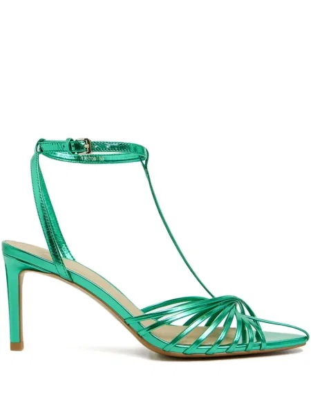 Sandale 12 Storeez din piele verde