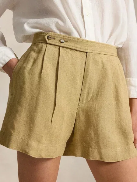 Polo Ralph Lauren шорти лляні DELAVE LINEN-WVN-SHORTS