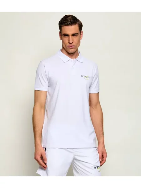 Tricou polo Iceberg alb