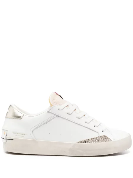 Маратонки Crime London с протрити краища бяло