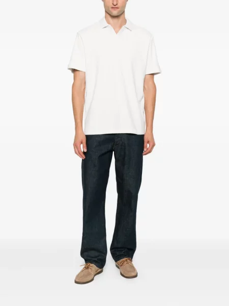 Polo Boss scurt alb