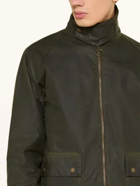 Barbour kurtka Short Bedale Wax Jacket przejściowa zielony