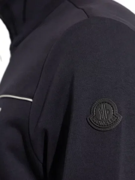 Geacă Moncler din fleece albastru