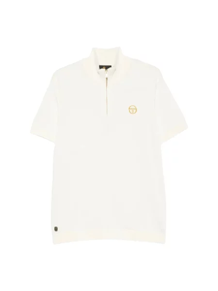 Dzianinowa koszulka polo Sergio Tacchini biała