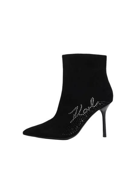 Karl Lagerfeld Botine / argintiu negru