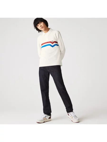 Поло Lacoste белое