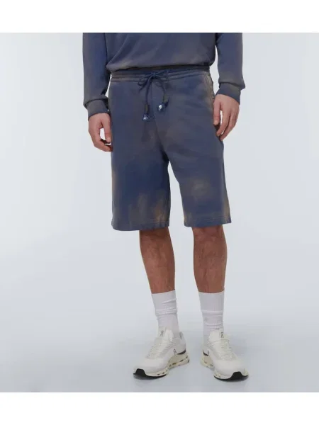 Pantaloni scurți Loewe din jerseu albastru