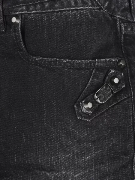 Fustă din denim Balenciaga negru