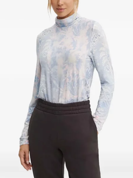 Top Sportalm cu imagine cu model paisley albastru
