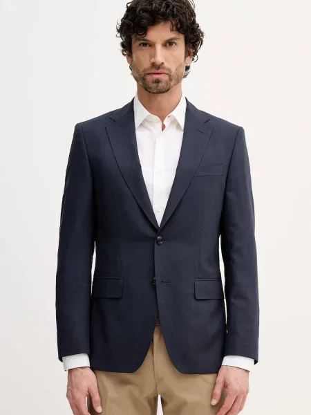 Suknjič z dodatkom volne BOSS modra