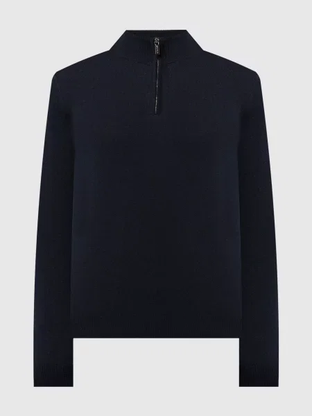 Шелковый свитер Moorer синий