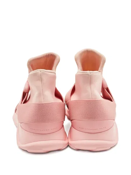 Kožené tenisky Christopher Kane s přezkou růžové