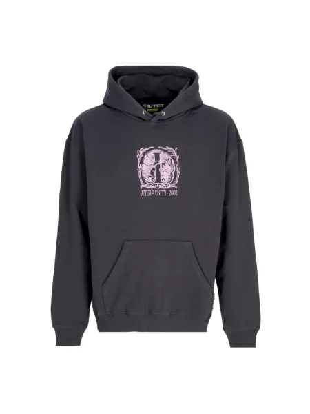 Bluza z kapturem Iuter z kapturem szara