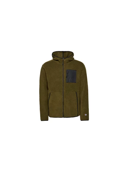 Champion Hooded Full Zip Top Mężczyźni Bluzy i bluzy z kapturem Champion Size: M zielony