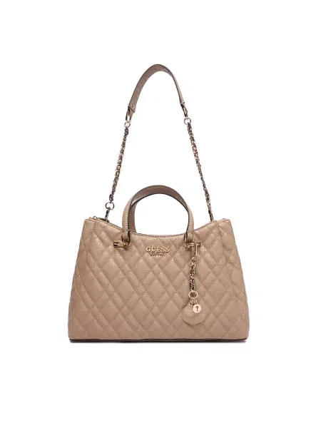 Τσάντα Guess Isemay μπεζ