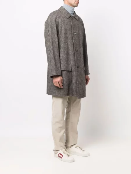 Retro jednořadý kabát A.n.g.e.l.o. Vintage Cult šedý