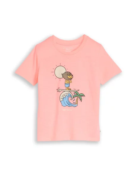 TOM TAILOR Tricou deschis / albastru deschis / maro / roz bej