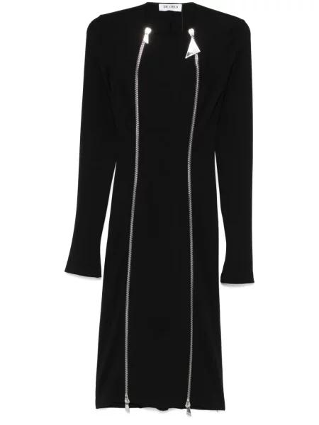 Rochie midi The Attico până la genunchi de costum negru