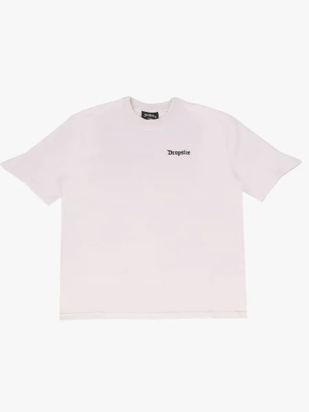 Dropsize Tricou gri deschis negru