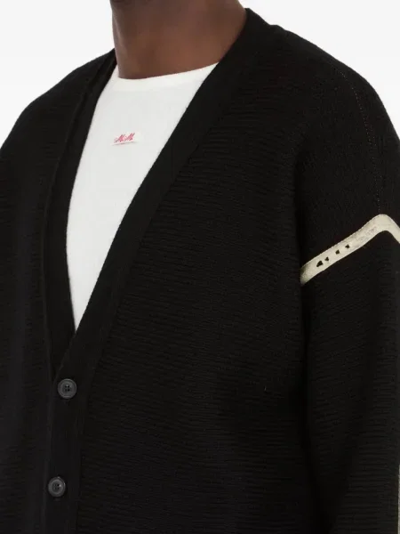 Cardigan Maison Margiela de lână negru