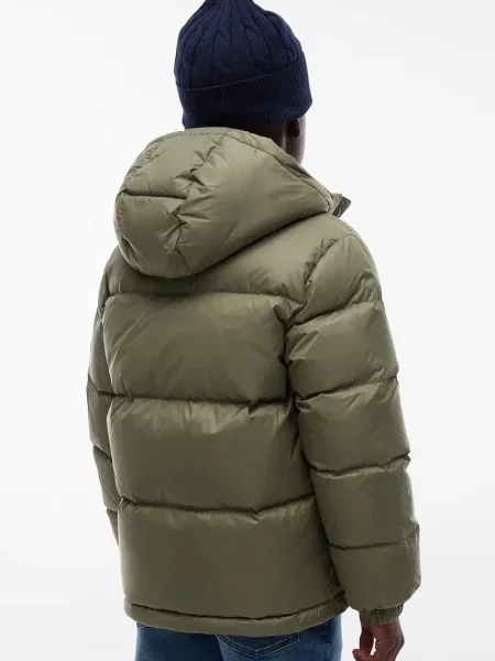 Tommy Hilfiger пухено яке за деца зелено