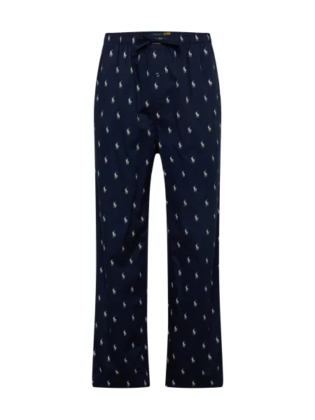 Polo Ralph Lauren Spodnji del pižame mornarska bela