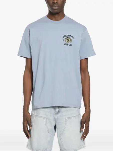 Grafic tricou Carhartt Wip albastru