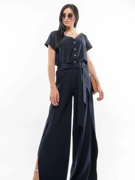 Штани палаццо RiMari темно-синій софтшел сині