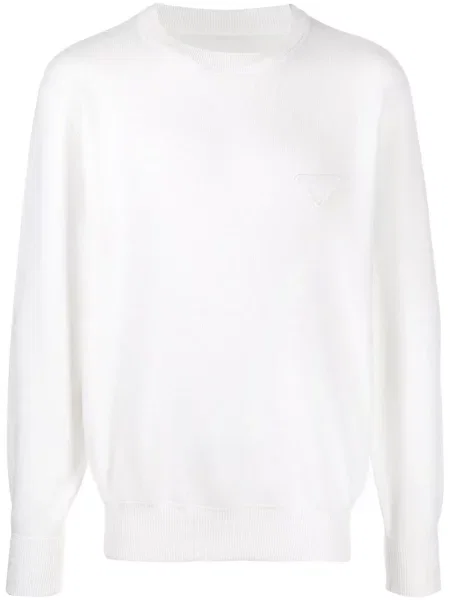 Суитчър Prada с апликация бяло