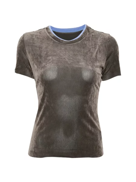 Tricou Jnby de catifea gri