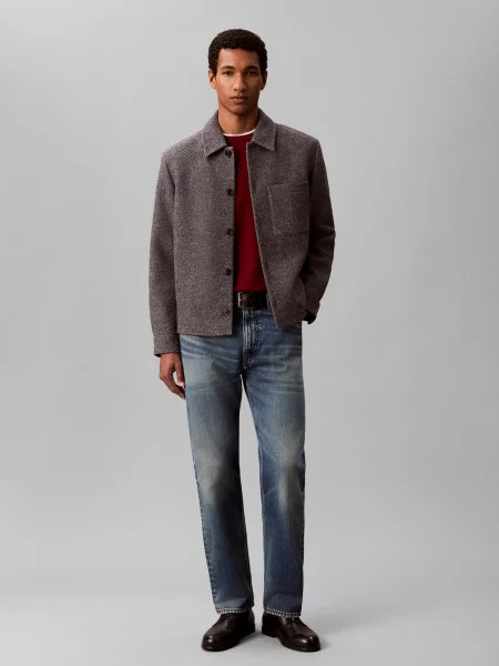Calvin Klein Sveter tmavočervená červená