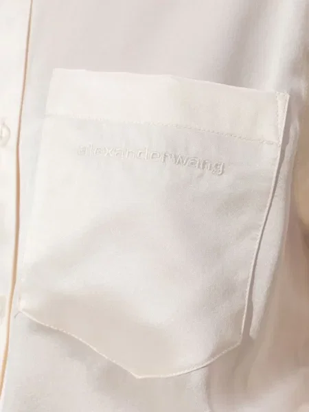 Rochie midi Alexander Wang de mătase până la genunchi de costum