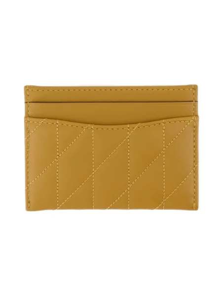 Coach etui na karty skórzane Essential Card Case beżowy brązowy