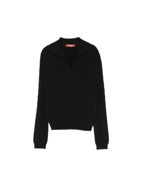 Dzianinowy sweter Max Mara Studio czarny