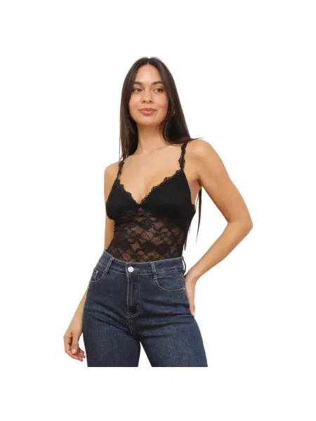 Top La Modeuse negru