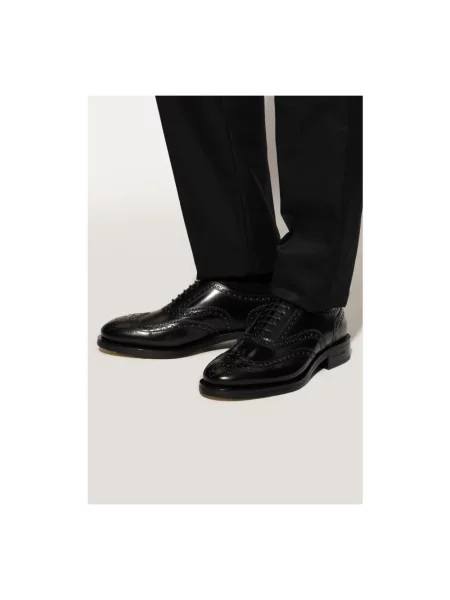 Półbuty Dsquared2 skórzane czarne
