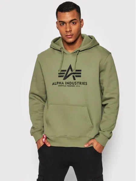 ALPHA INDUSTRIES Majica oliva črna