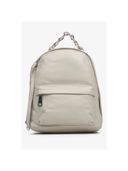 Кожаный рюкзак Estro серый