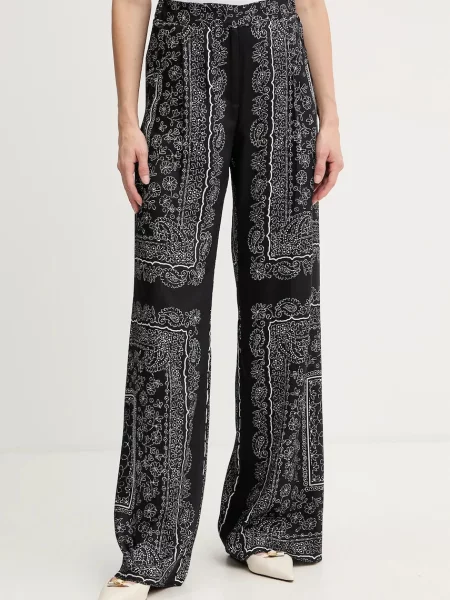 Marella pantaloni lat high waist negru