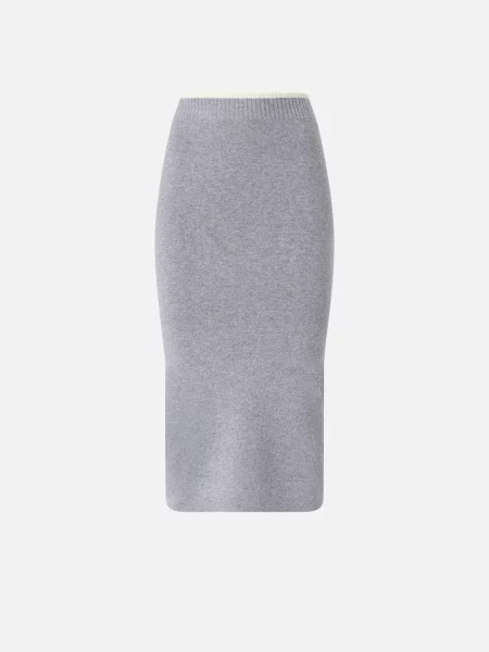 Спідниця міді PINKO хутро натуральне чорний