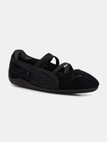 Puma balerini piele întoarsă Speedcat Ballet Python negru