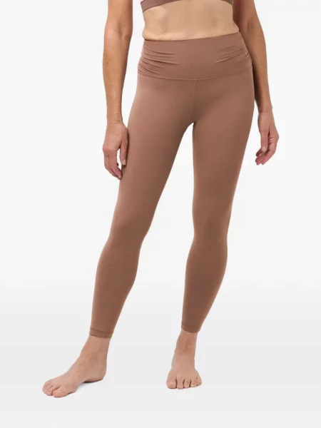 Leggings Sweaty Betty cu volane maro