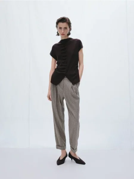 Кожаные туфли Reserved коричневые