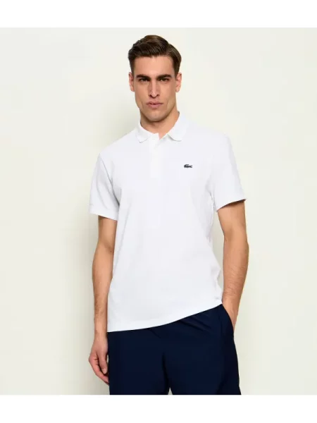 Tricou polo Lacoste alb