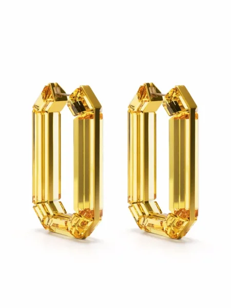 Cercei Swarovski galben