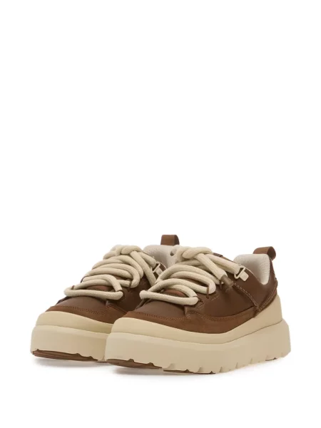 Sneakerși Ugg din piele maro