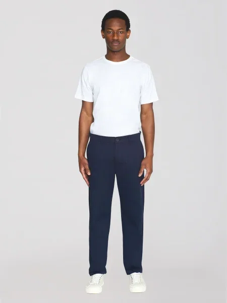 KnowledgeCotton Apparel Chino hlače Chuk temno modra