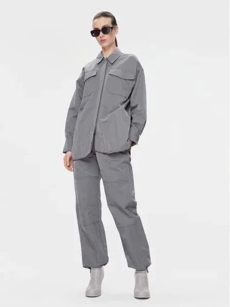 Samsøe Samsøe Nohavice Gira tmavosivá sivá