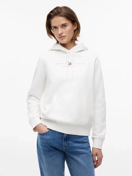 Palton Tommy Jeans alb